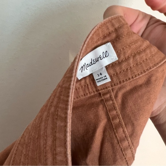 Madewell High-Waist Snap Skirts tan brown size 14 - Picture 6 of 7